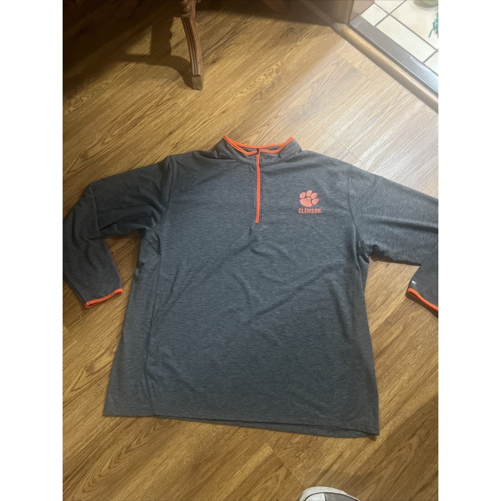 Clemson Tigers Colosseum Light Weight 1/4 Zip Pullover‎ Men's Size 2XL